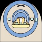 Iemand in de MRI-scanner